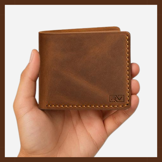 Premium Handcrafted Leather Minimalist Wallet – Slim Front Pocket Card Holder