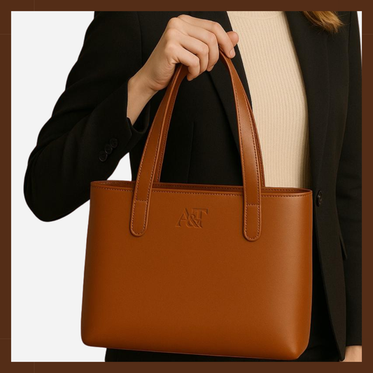 Elegant Premium Leather Tote Bag – Minimalist Handcrafted Shoulder Bag for Everyday Use