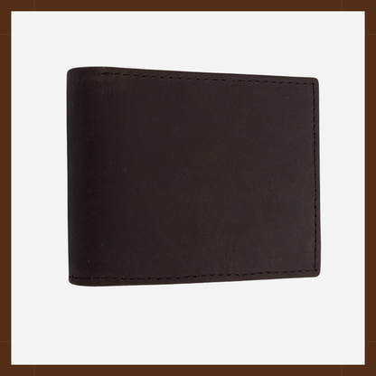 Classic Bifold Genuine Leather Wallet – Slim, Durable & Everyday Essential