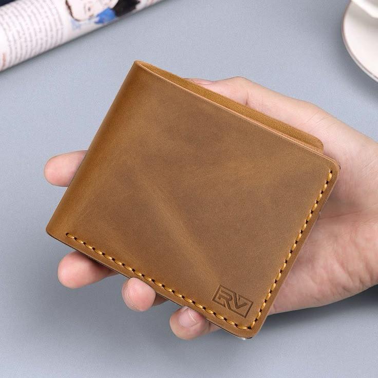 Premium Handcrafted Leather Minimalist Wallet – Slim Front Pocket Card Holder