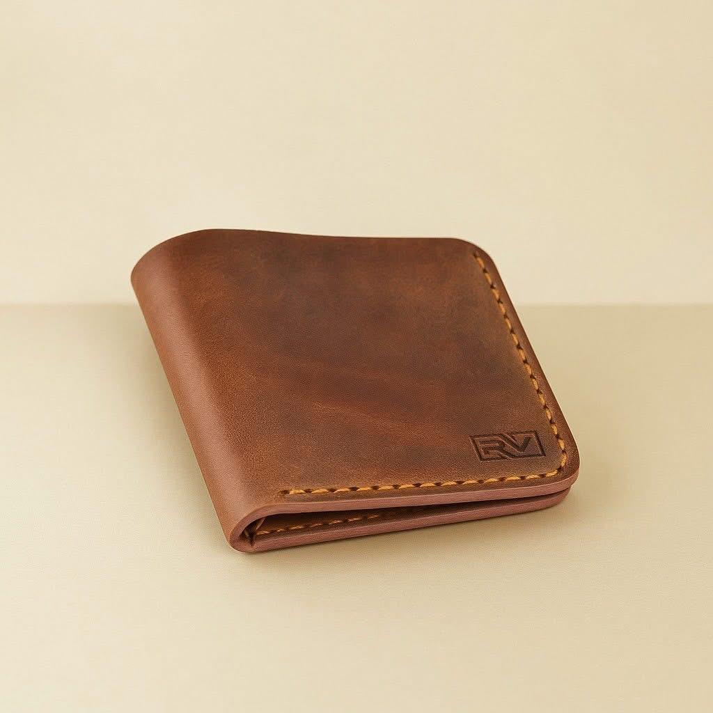 Premium Handcrafted Leather Minimalist Wallet – Slim Front Pocket Card Holder