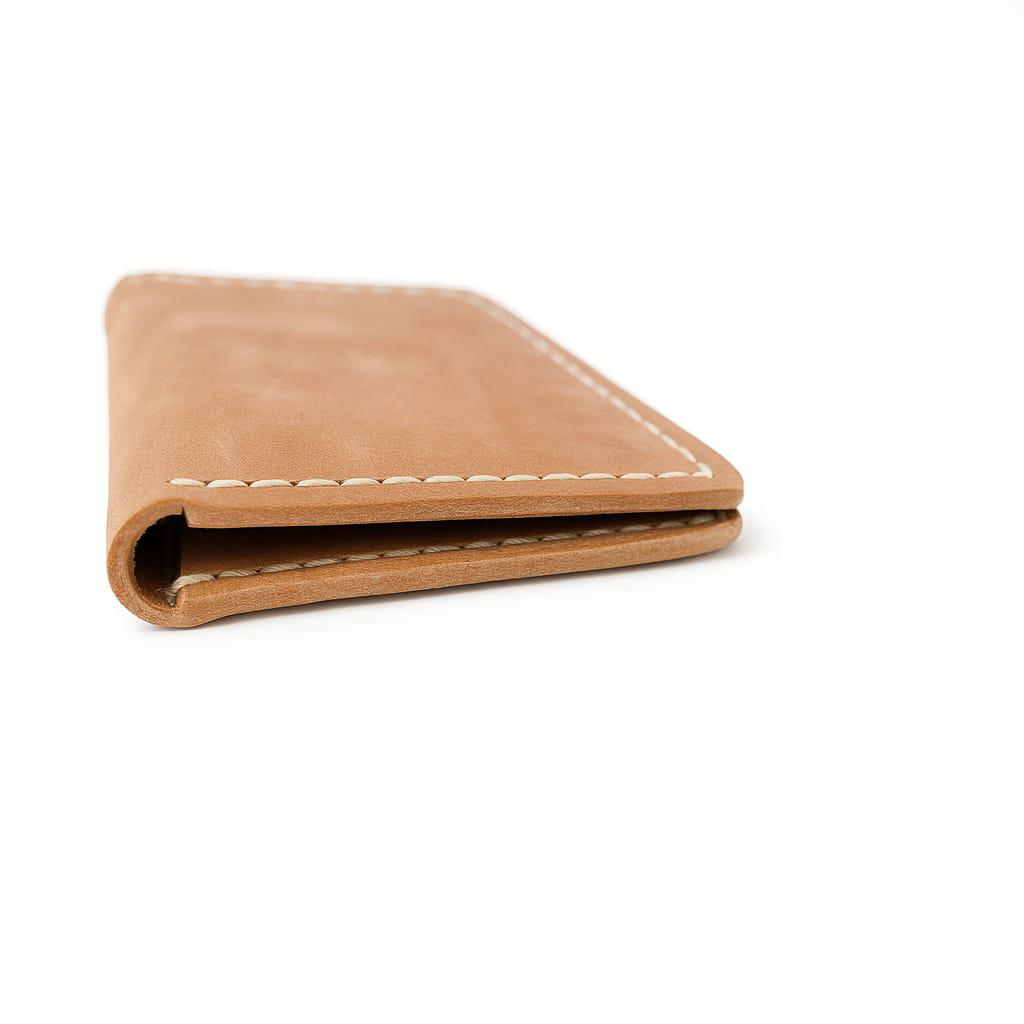 Dual-Tone Handmade Leather Wallet – Slim Bifold Card Holder with Premium Stitching