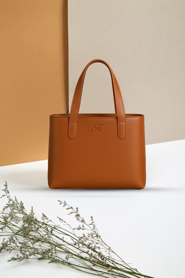 Elegant Premium Leather Tote Bag – Minimalist Handcrafted Shoulder Bag for Everyday Use