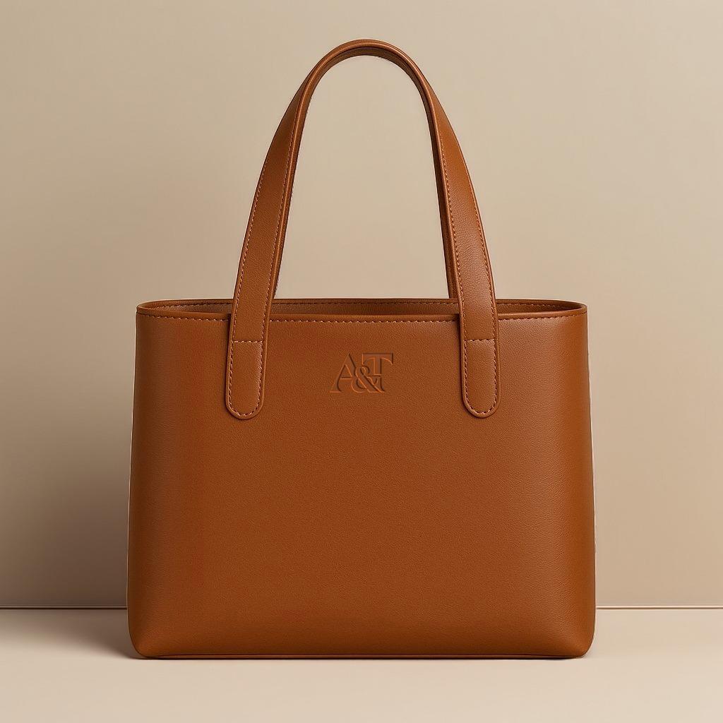 Elegant Premium Leather Tote Bag – Minimalist Handcrafted Shoulder Bag for Everyday Use