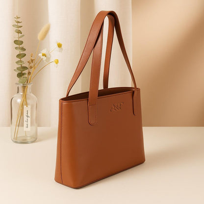 Elegant Premium Leather Tote Bag – Minimalist Handcrafted Shoulder Bag for Everyday Use