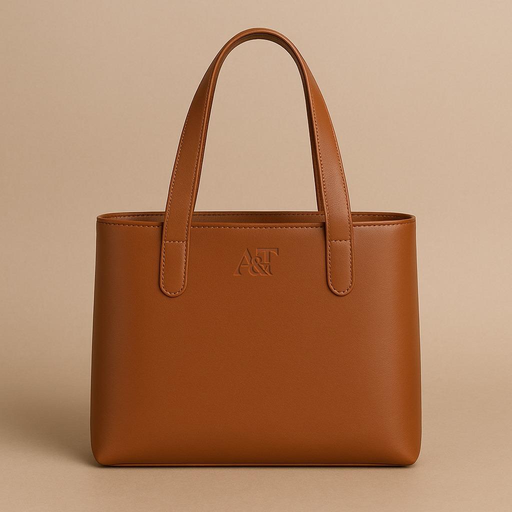 Elegant Premium Leather Tote Bag – Minimalist Handcrafted Shoulder Bag for Everyday Use