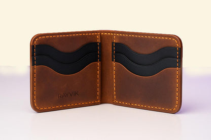 Premium Handcrafted Leather Minimalist Wallet – Slim Front Pocket Card Holder
